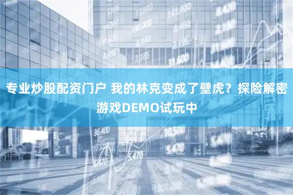 专业炒股配资门户 我的林克变成了壁虎？探险解密游戏DEMO试玩中